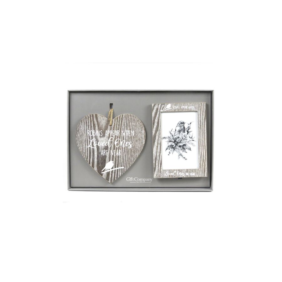 gift company Robins Heart and Frame Set