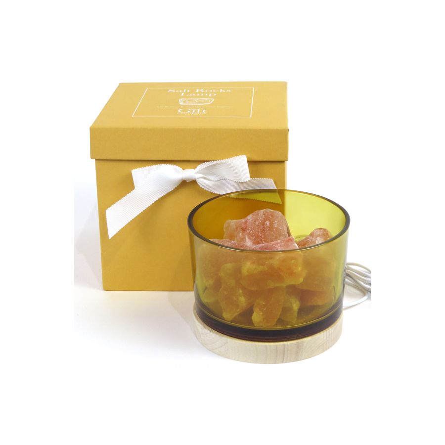 gift company Salt Rock Lamp - Yellow