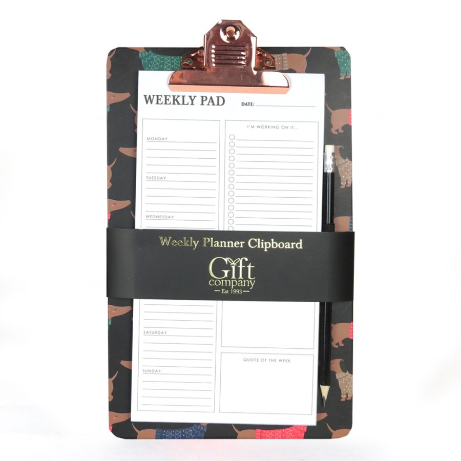 gift company Sausage Dog Clipboard & Pen