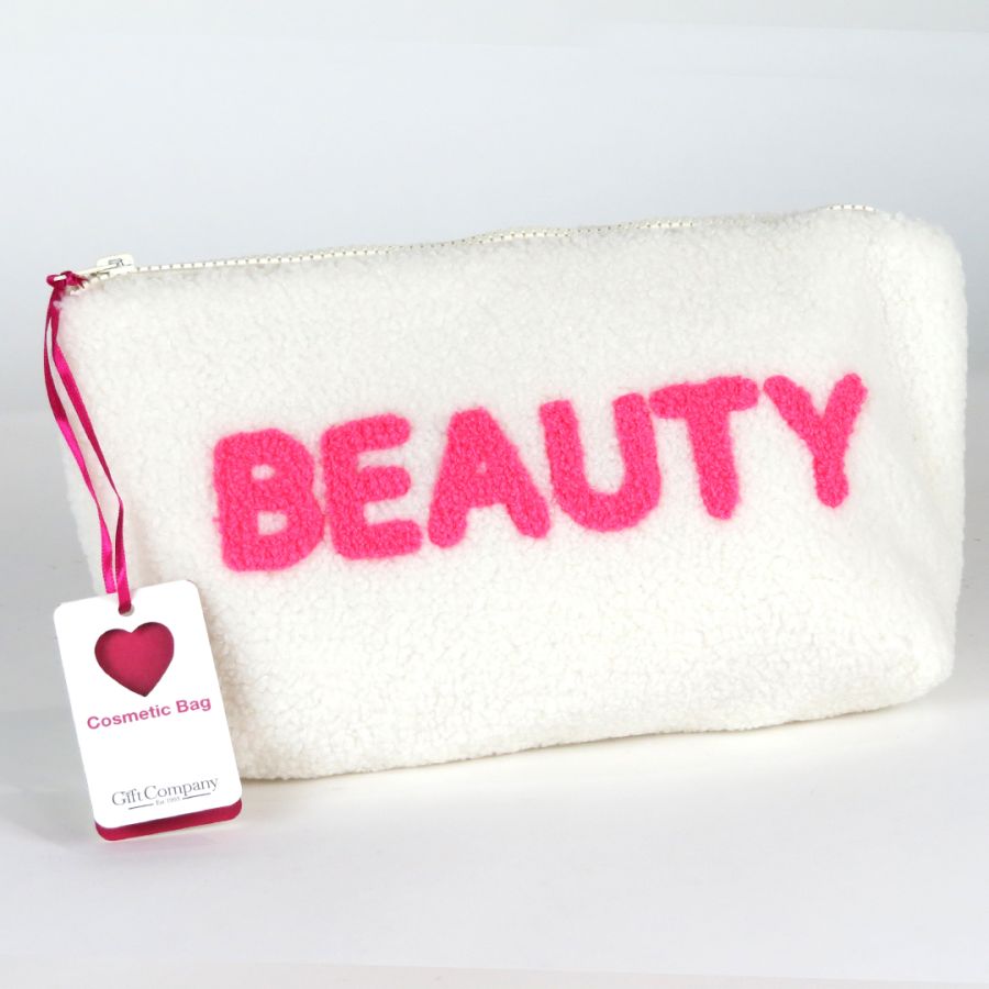 gift company Teddy Top Wide Cosmetic White Bag