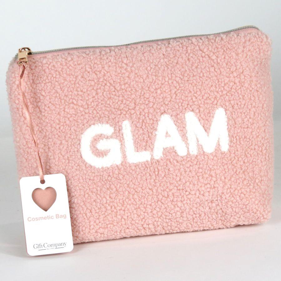 gift company Teddy Top Wide Pink Cosmetic Bag