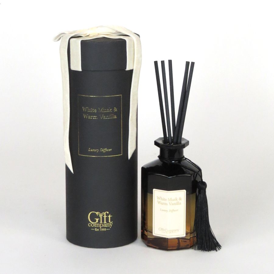 gift company Luxury Diffuser 120ml-White Musk & Warm Vanilla