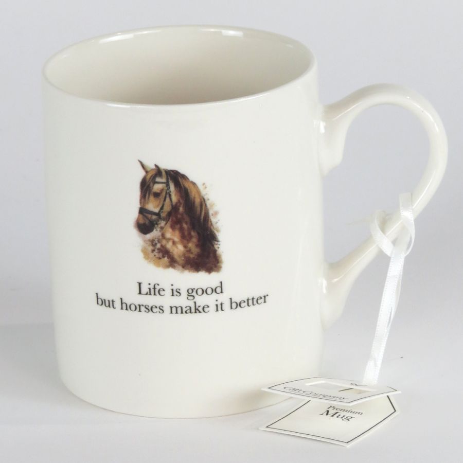 gift company Mug - Life is good but horses make it better