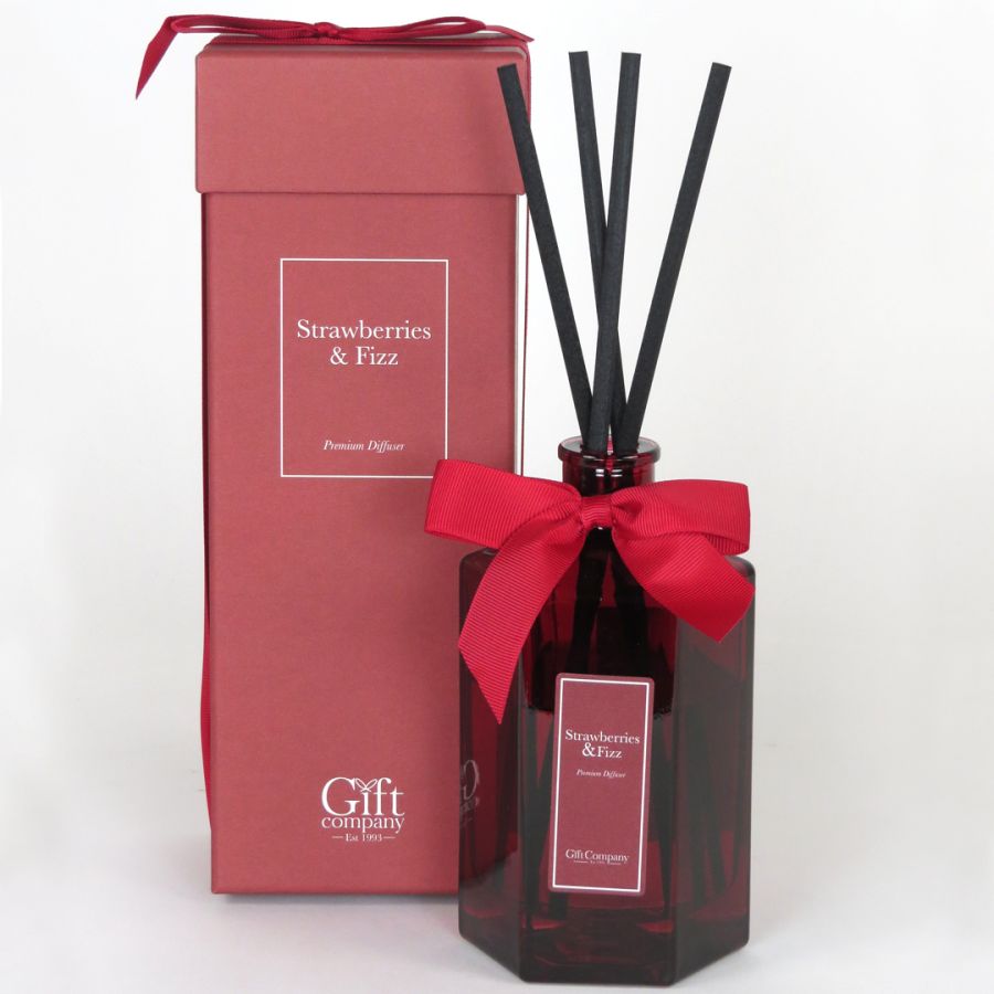 gift company Octagonal Large Colour Diffuser-Strawberry & Fizz