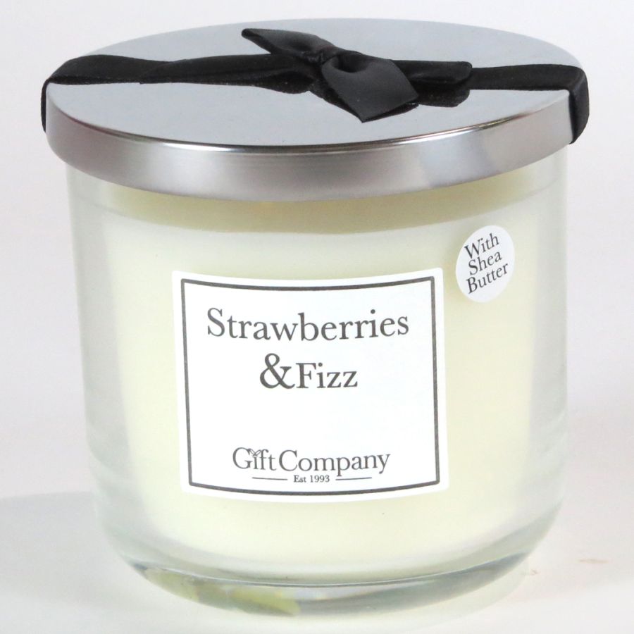 gift company Premium Double Wick Candle-Strawberry&Fizz