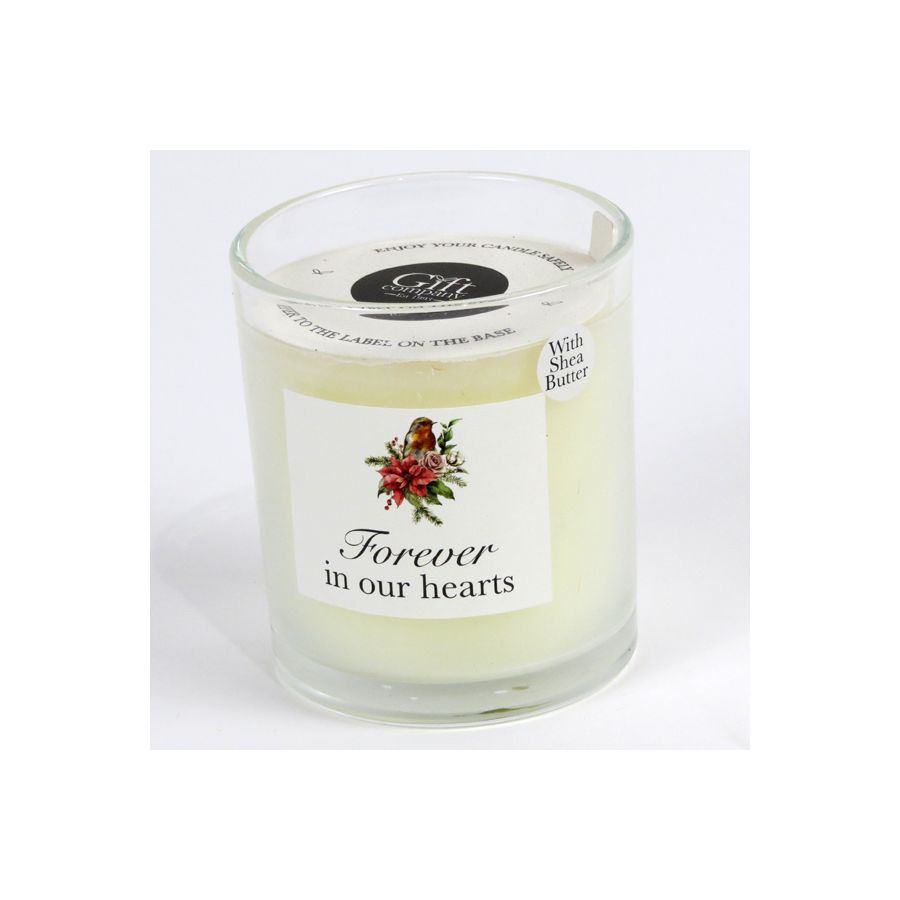 gift company Premium Single Wick Jar-Remembrance Robin
