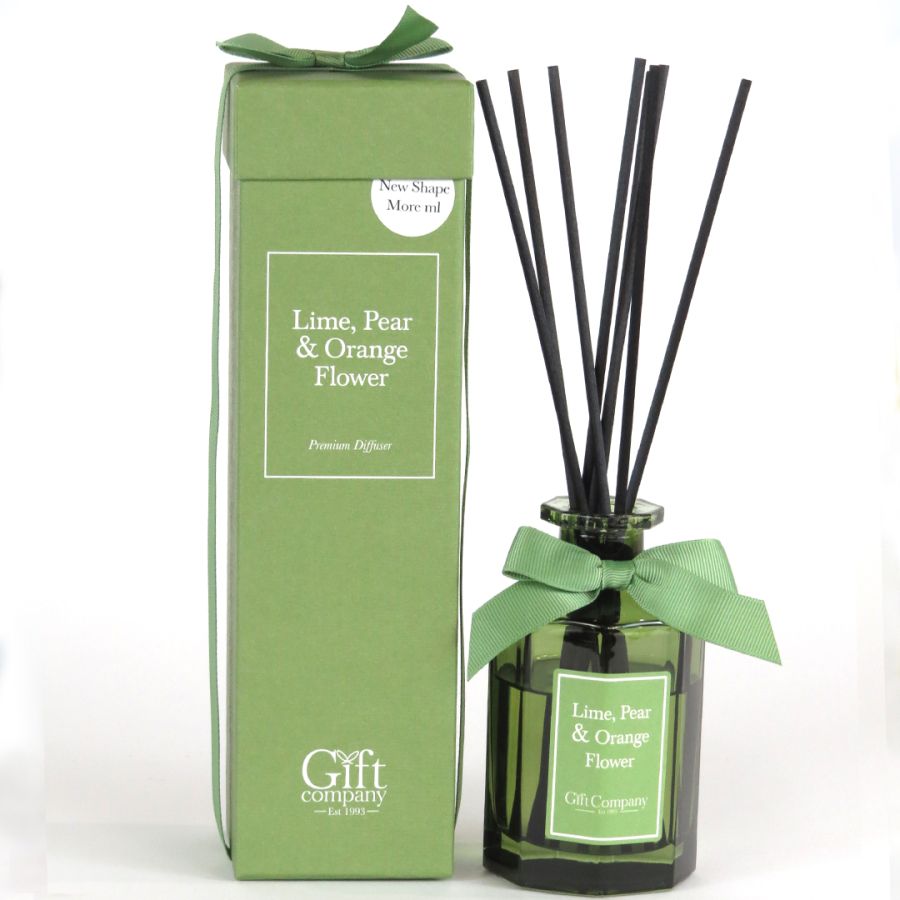 gift company Reg Octagonal Colour Diffuser-LimePear&OrangFlower