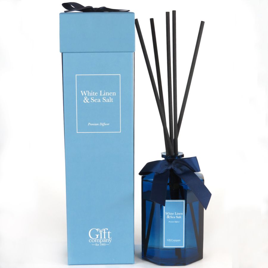 gift company XL Colour Prem Diffuser- White Linen & Sea Salt