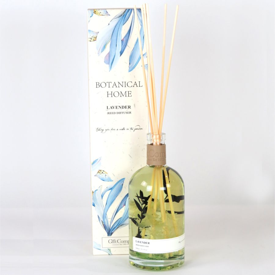 gift company XL Diffuser with flower decoration - Lavender