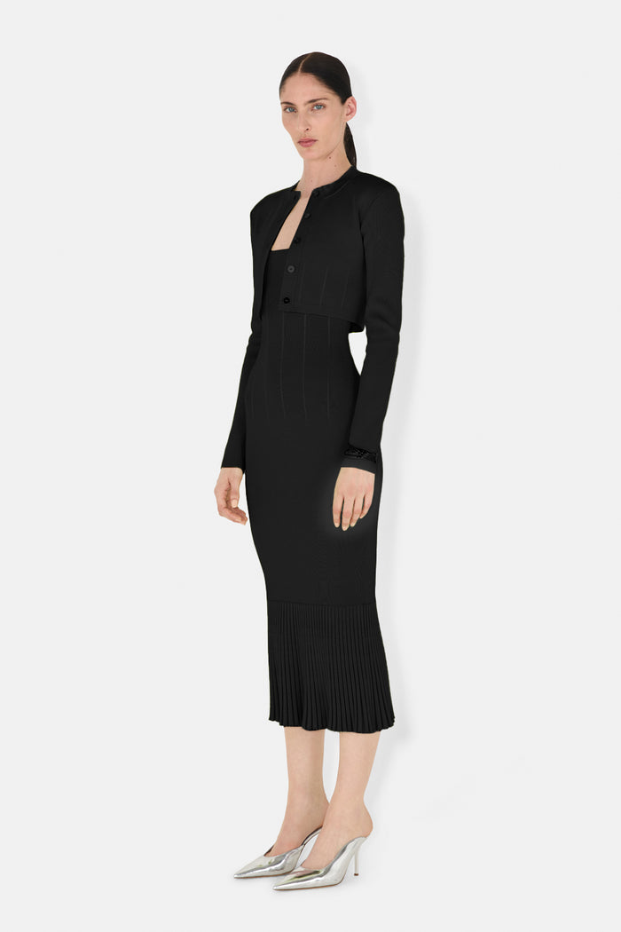 Galvan London ATALANTA CARDIGAN - BLACK