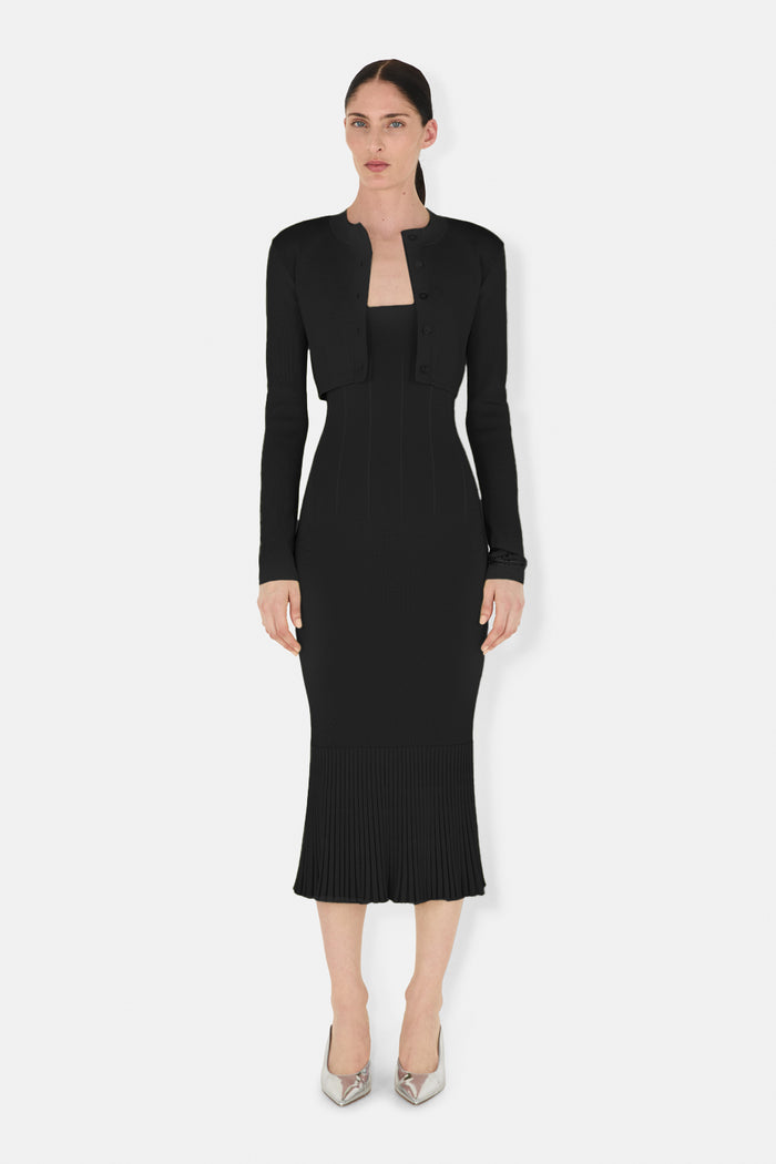 galvan london ATALANTA CARDIGAN - BLACK