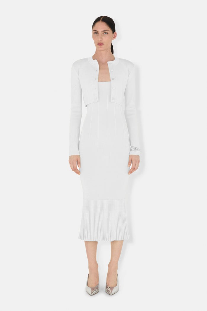 galvan london ATALANTA CARDIGAN - WHITE