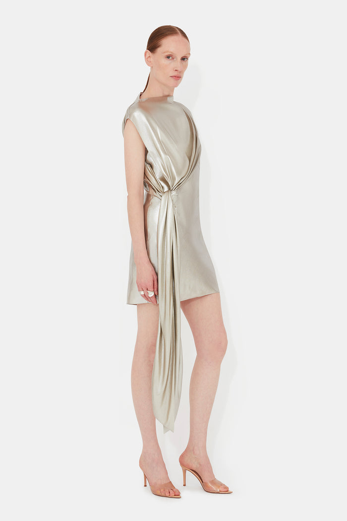 Galvan London Auriga Dress - White Gold