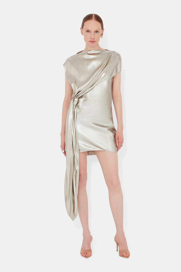 galvan london Auriga Dress - White Gold