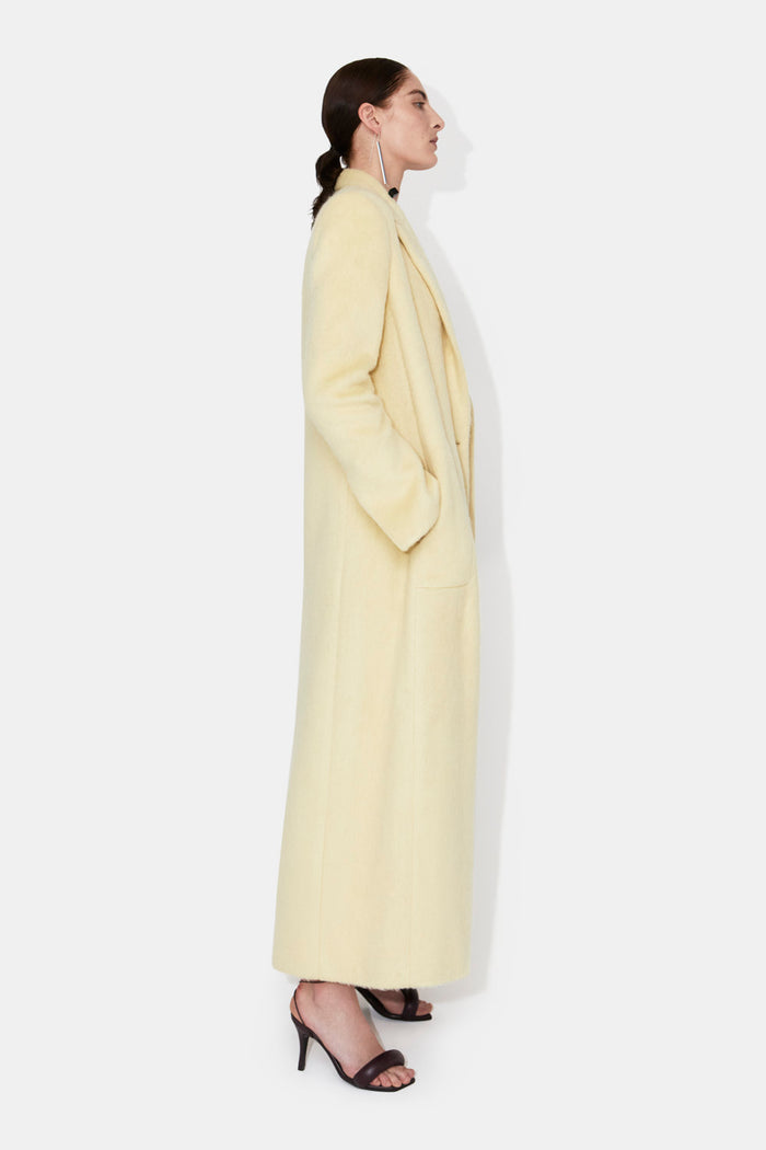 Galvan London Boyfriend Coat - Buttermilk