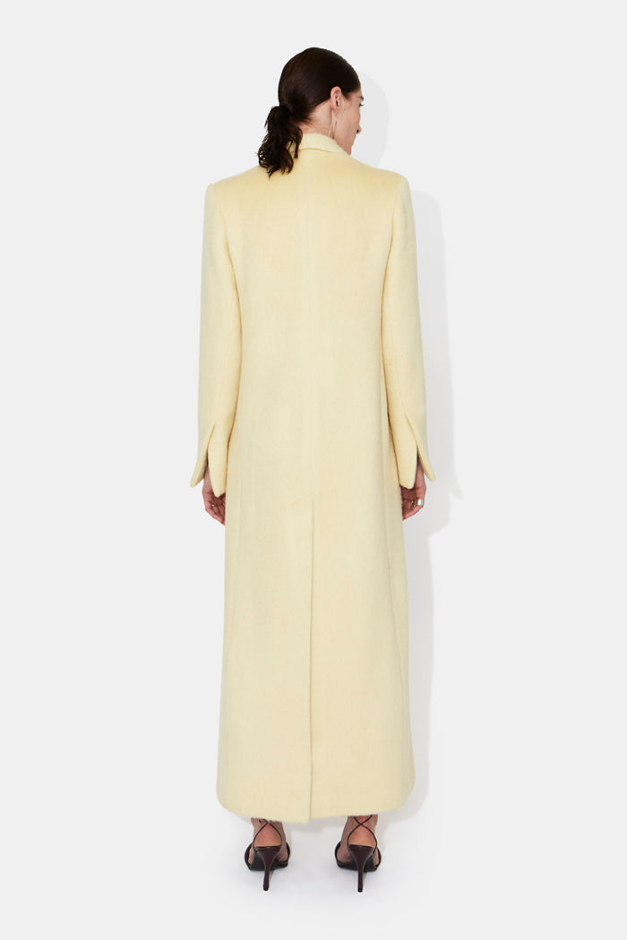 Galvan London Boyfriend Coat - Buttermilk