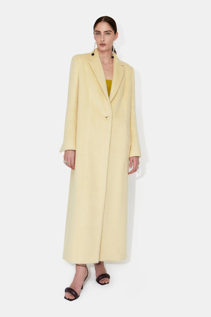 galvan london Boyfriend Coat - Buttermilk