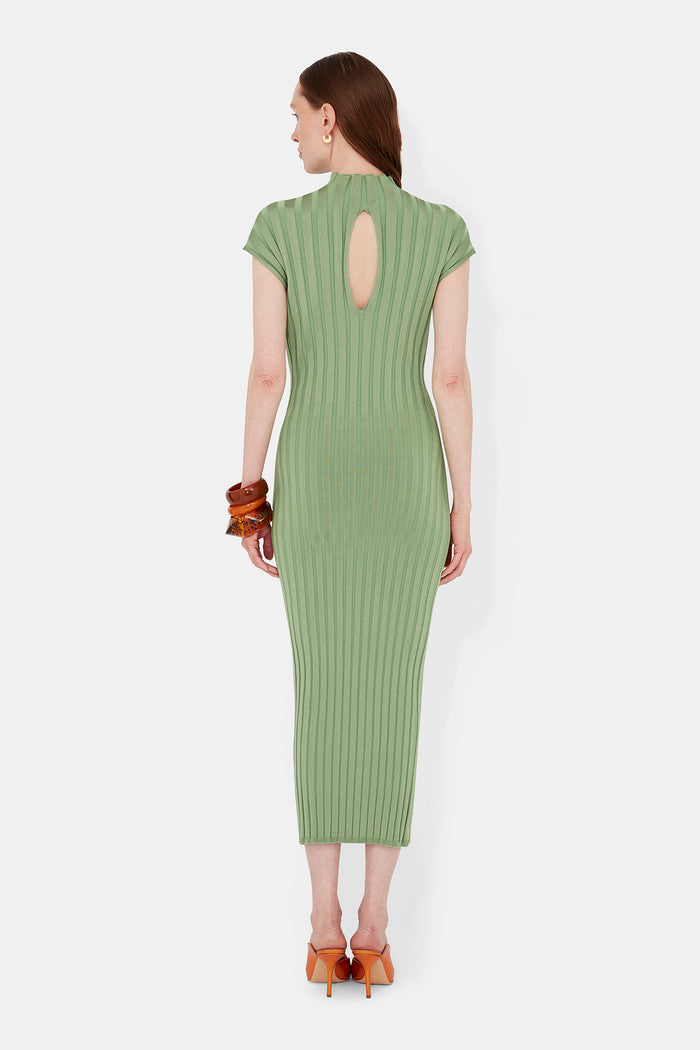 Galvan London Cepheus Dress - Matcha