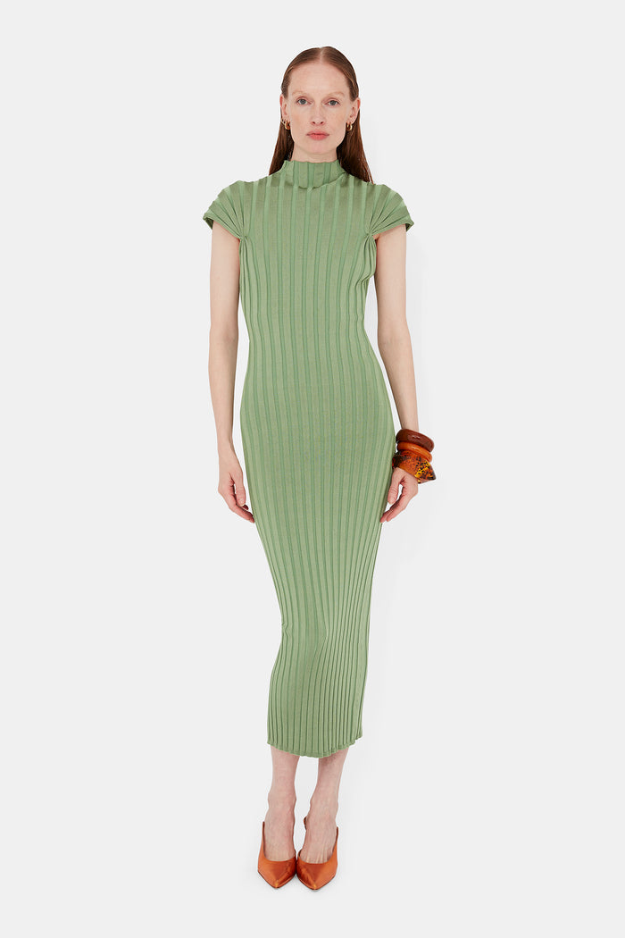 galvan london Cepheus Dress - Matcha