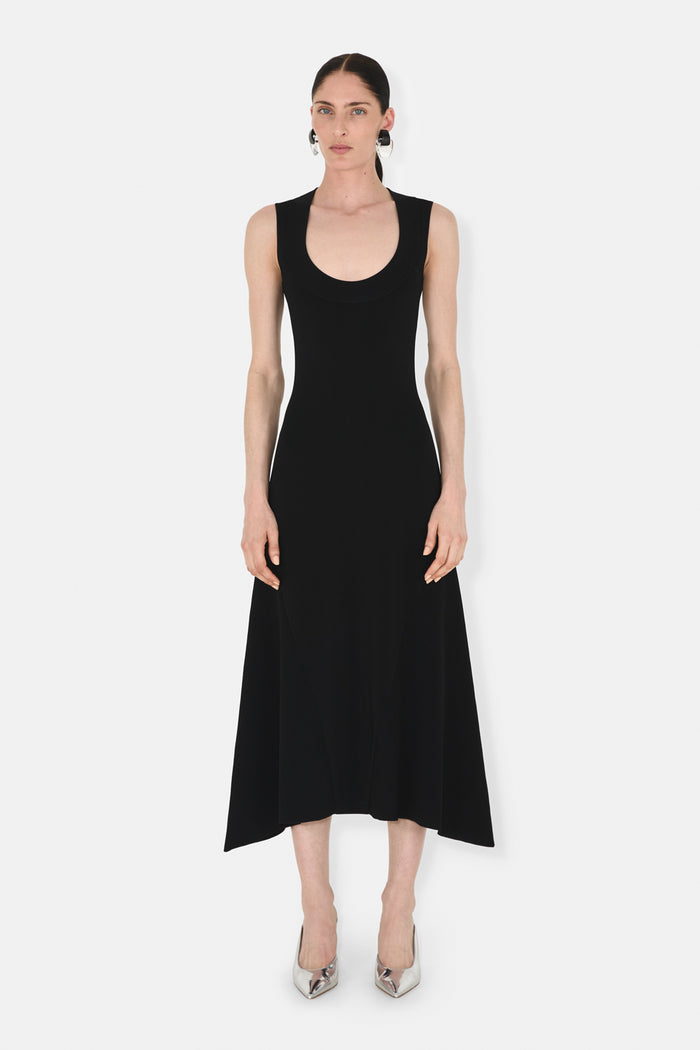 galvan london CLAUDIA DRESS - BLACK