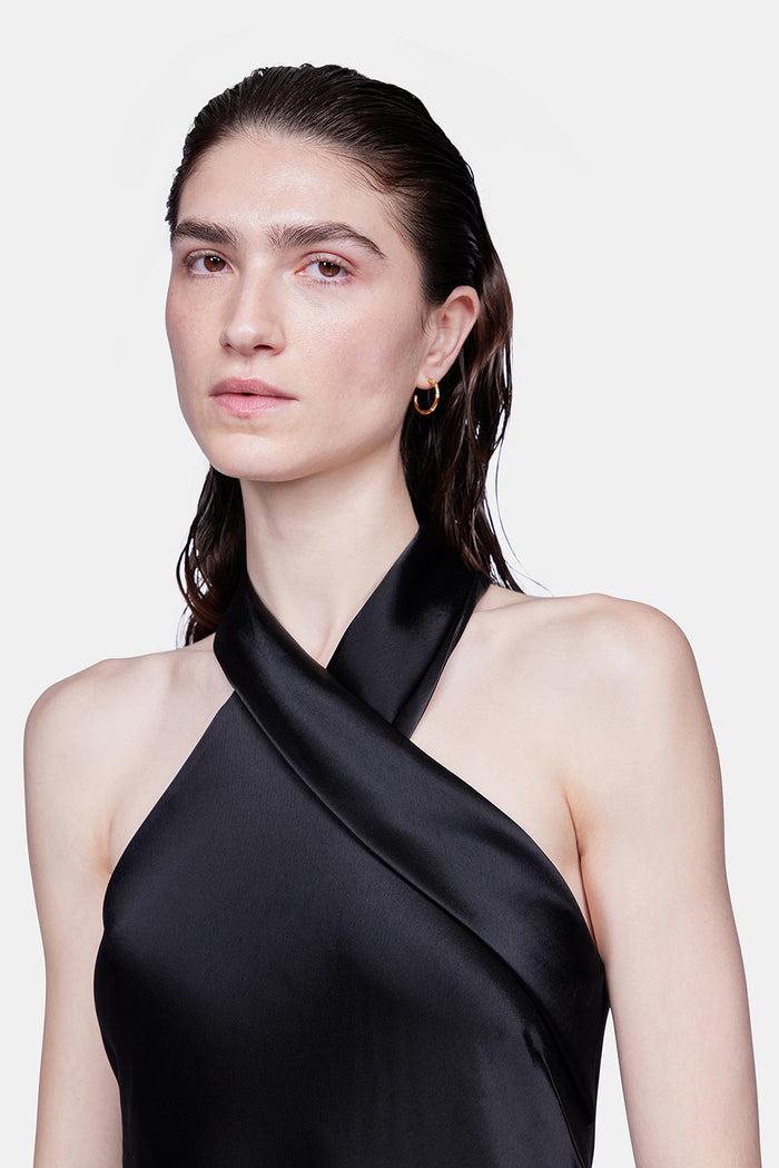 Galvan London Cropped Pandora Dress - Black