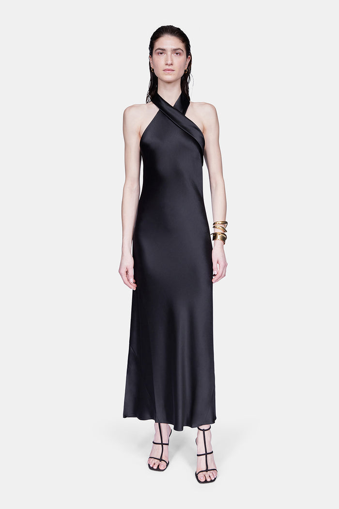 galvan london Cropped Pandora Dress - Black