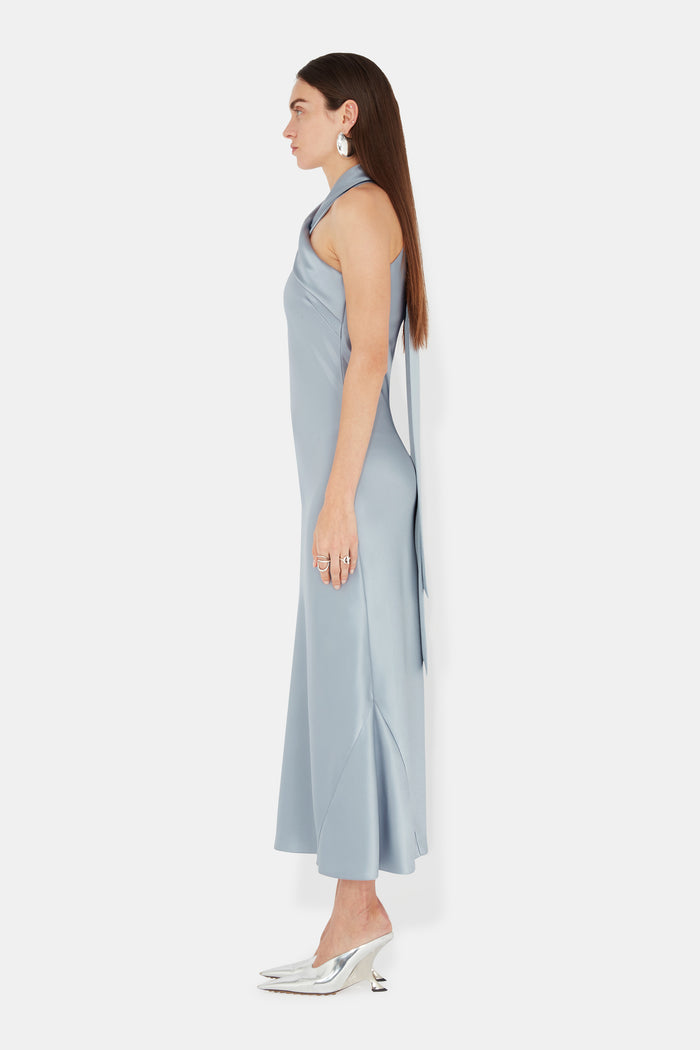 Galvan London Cropped Pandora Dress - Dove Blue