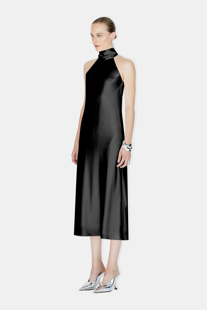 Galvan London Cropped Sienna Dress - Black