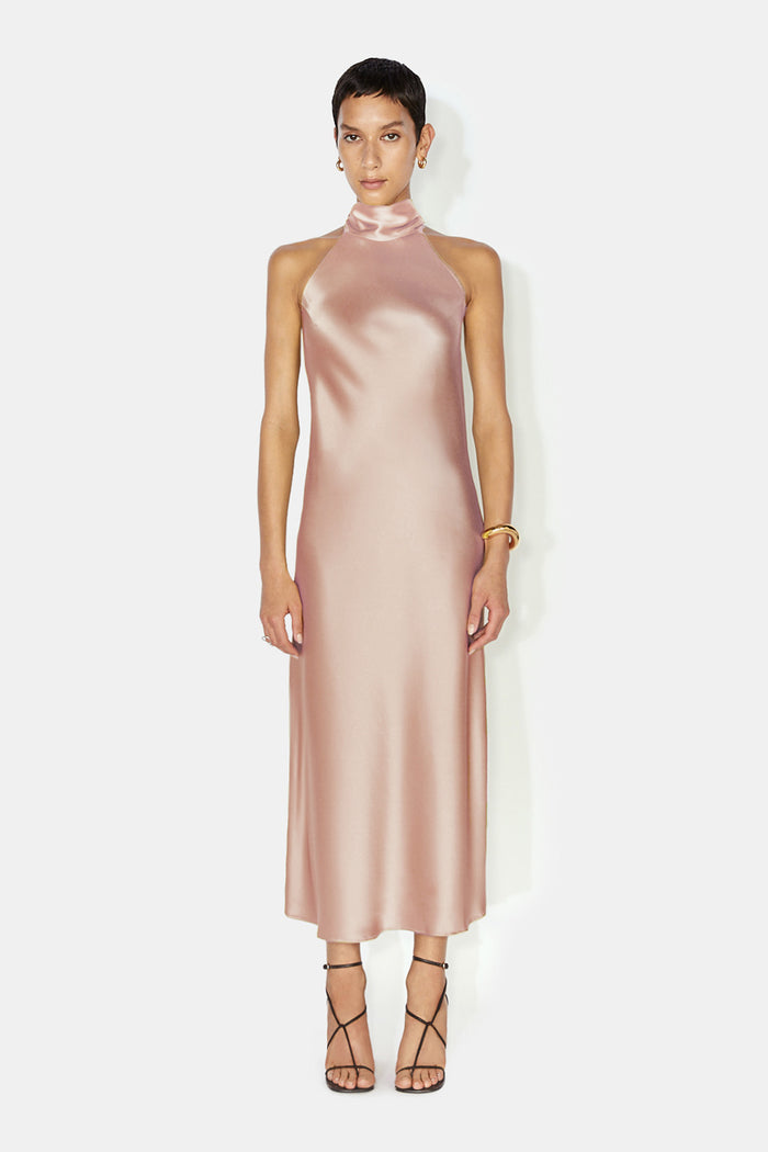 galvan london Cropped Sienna Dress - Nude
