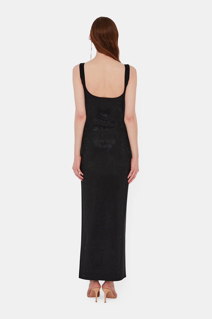 galvan London Crystal Freya Dress - Black