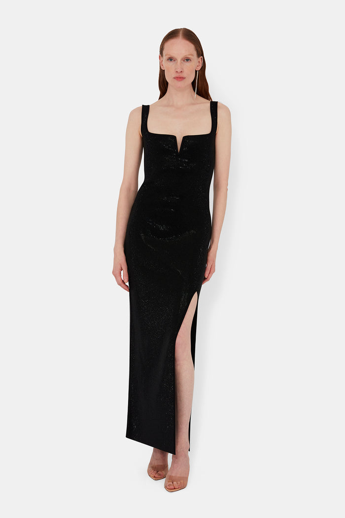 galvan london Crystal Freya Dress - Black