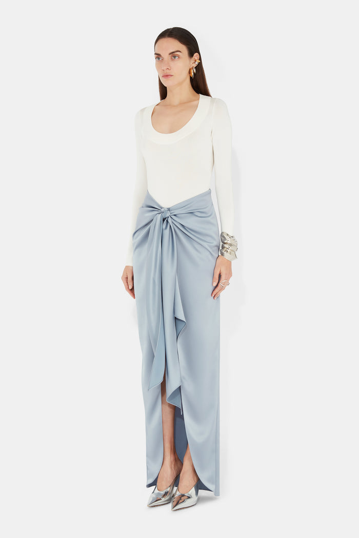 Galvan London De Lovie Skirt - Dove Blue
