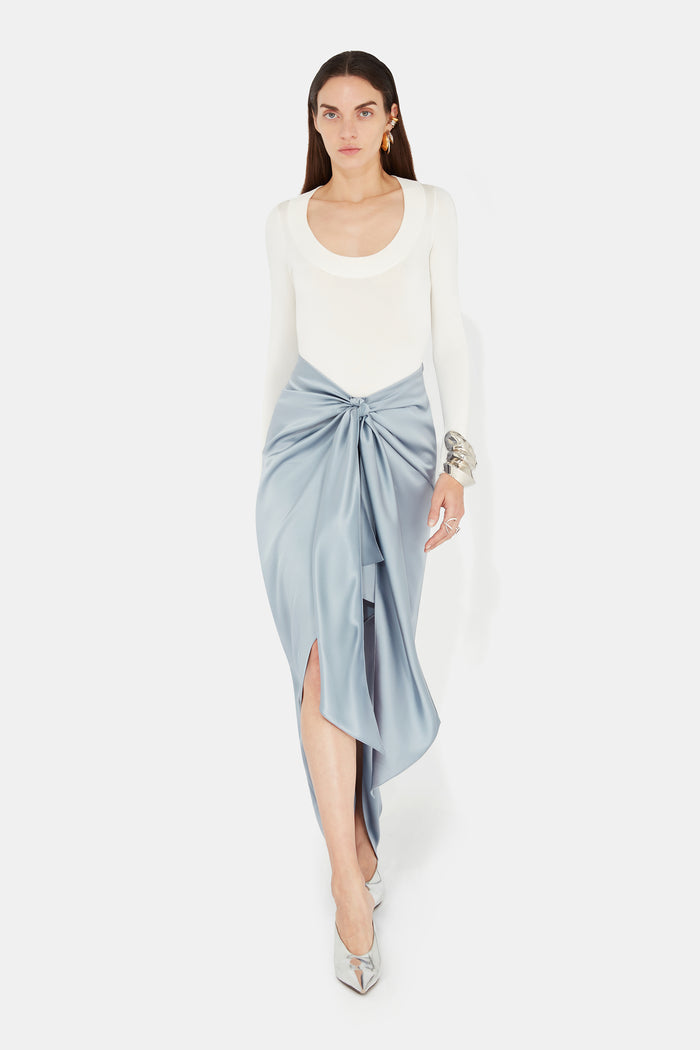 Galvan London De Lovie Skirt - Dove Blue