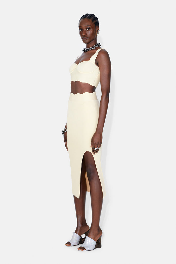 Galvan London Delia Top - Vanilla