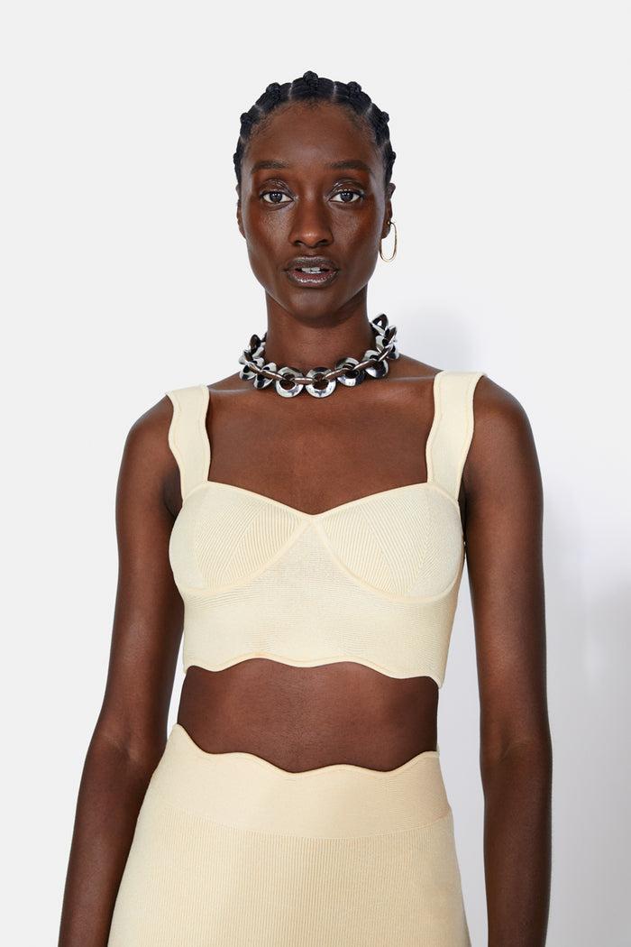 Galvan London Delia Top - Vanilla