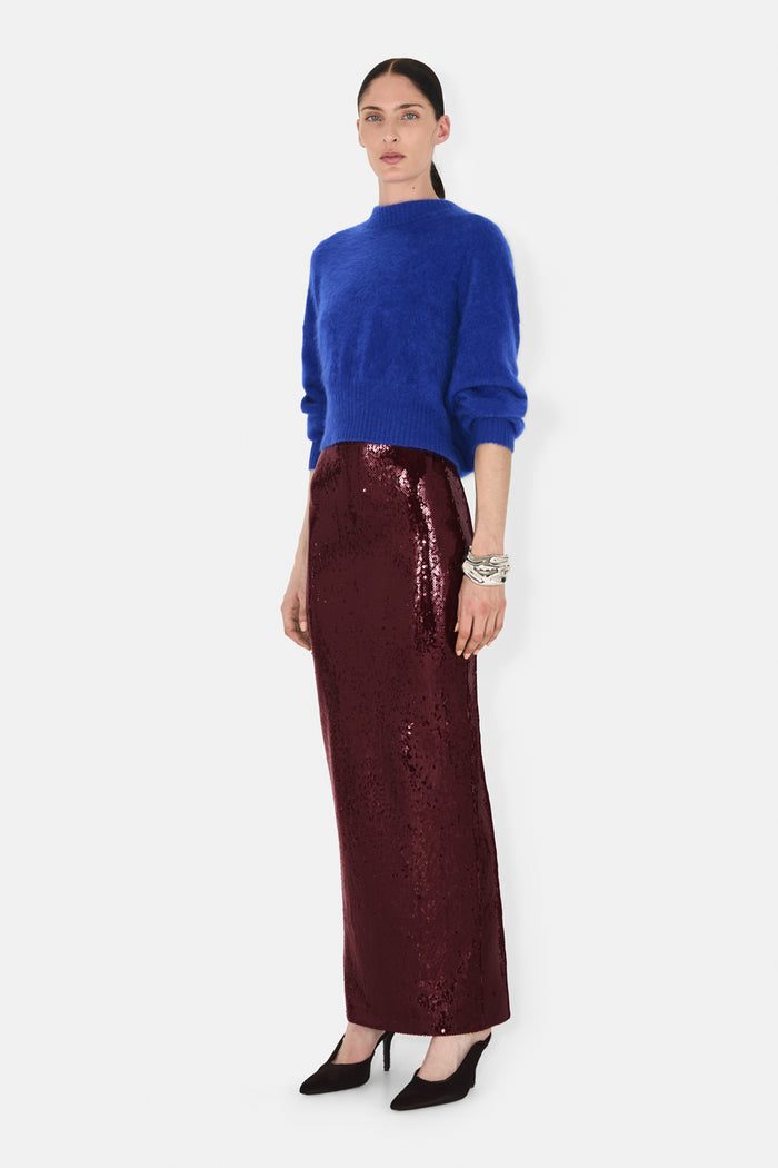 Galvan London Diffusion Skirt - Oxblood