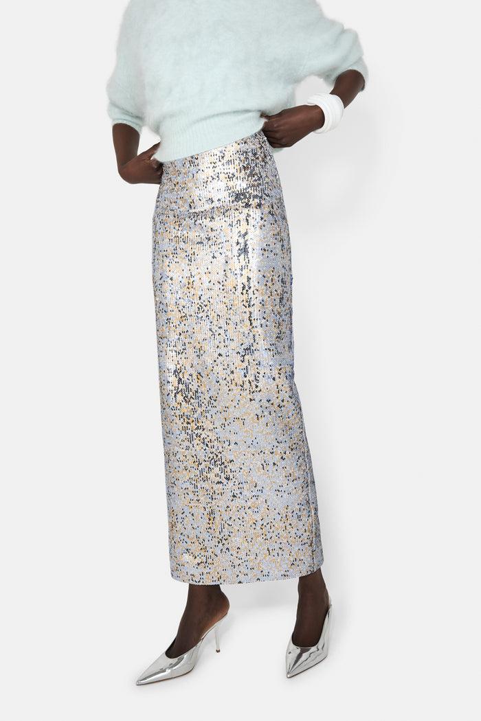 Galvan London Diffusion Skirt - Silver & Gold