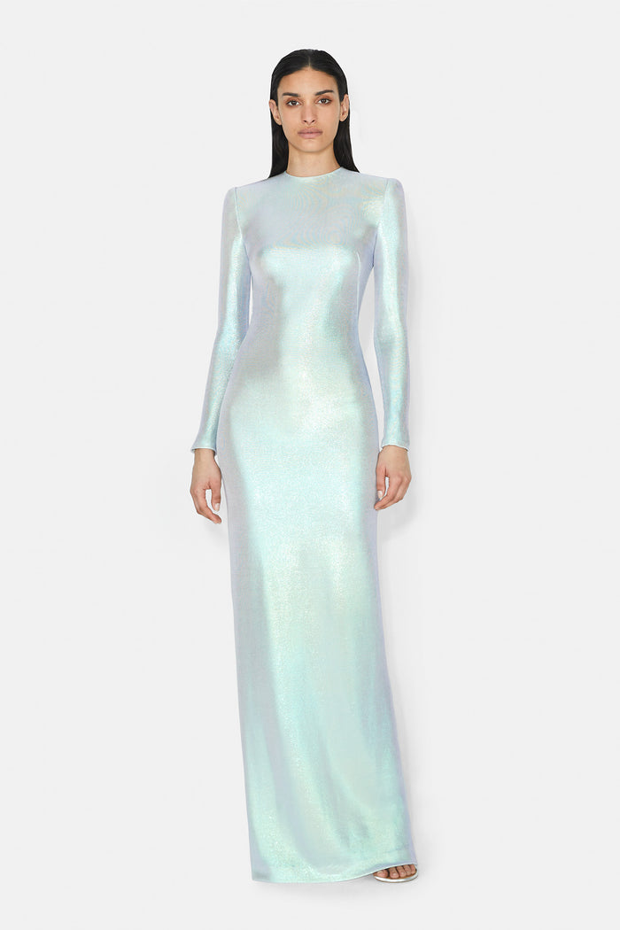 galvan london Frieze Long Sleeve Dress - Iridescent