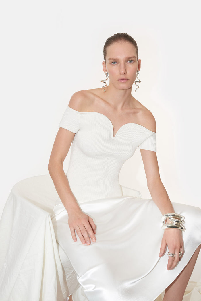 Galvan London Grace Top - Pearl