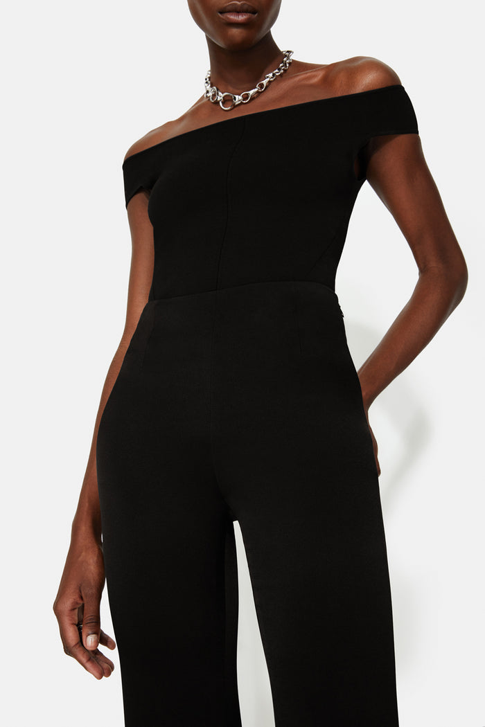 Galvan London High Waisted Satin Trousers - Black
