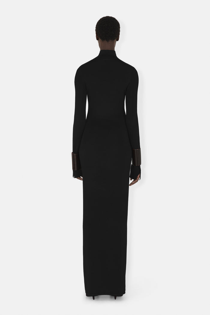 Galvan London IRIS DRESS - BLACK