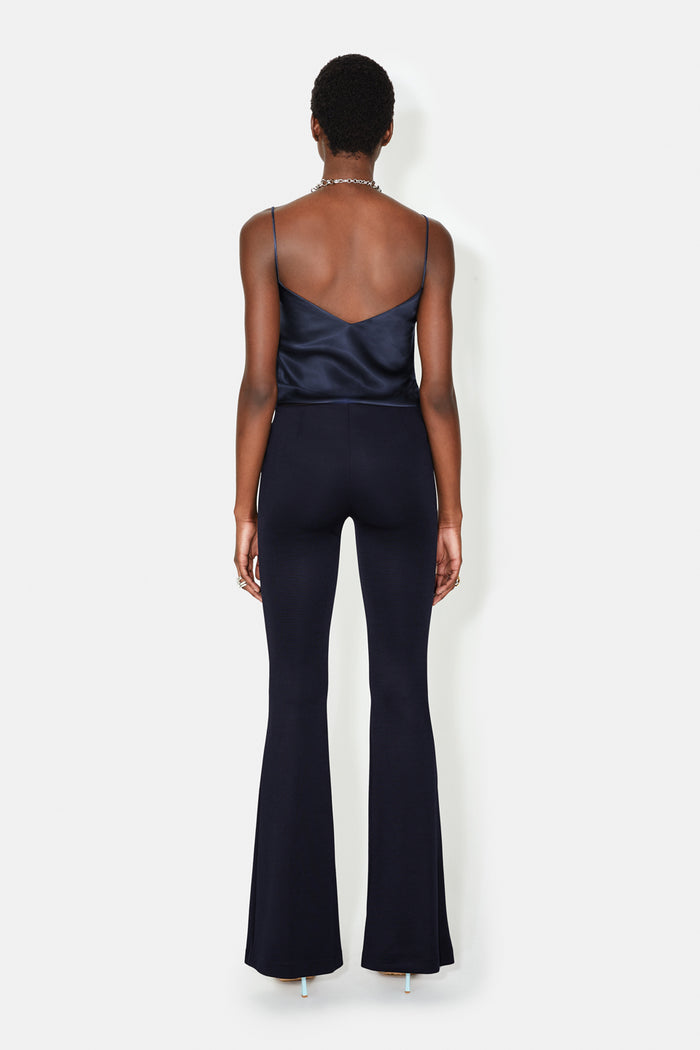 Galvan London Jersey Flared Trousers - Midnight
