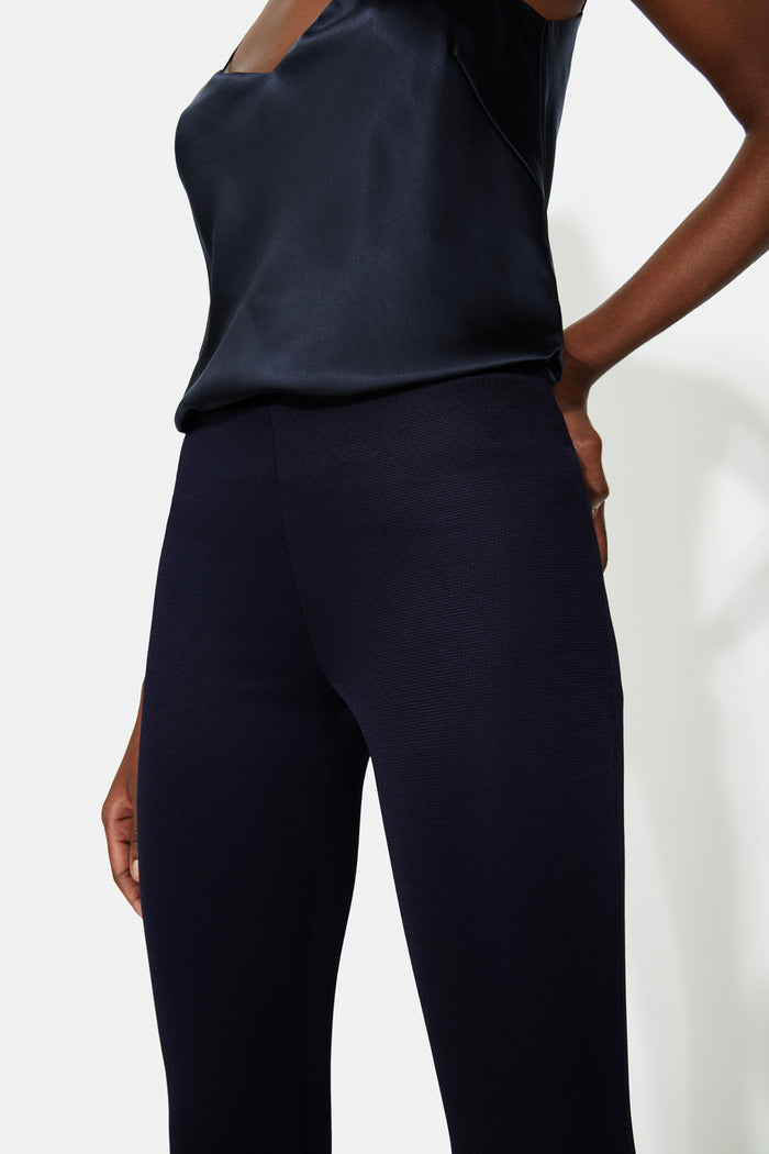 Galvan London Jersey Flared Trousers - Midnight
