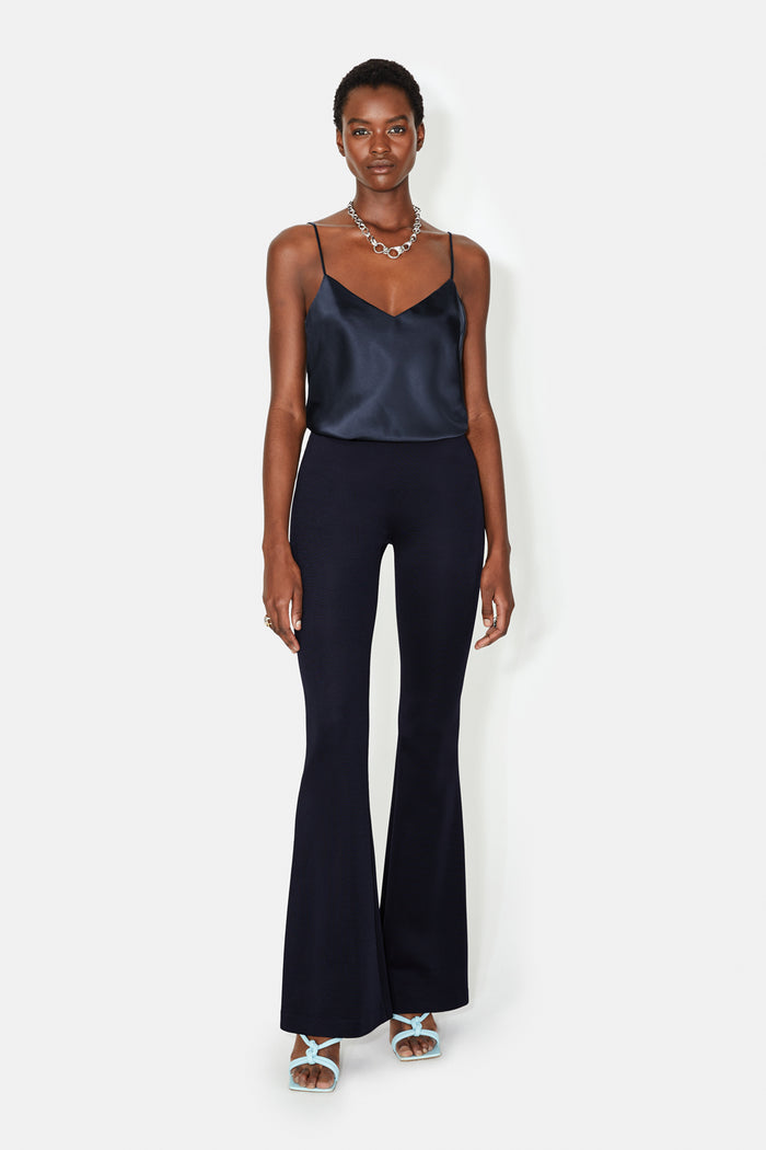 galvan london Jersey Flared Trousers - Midnight