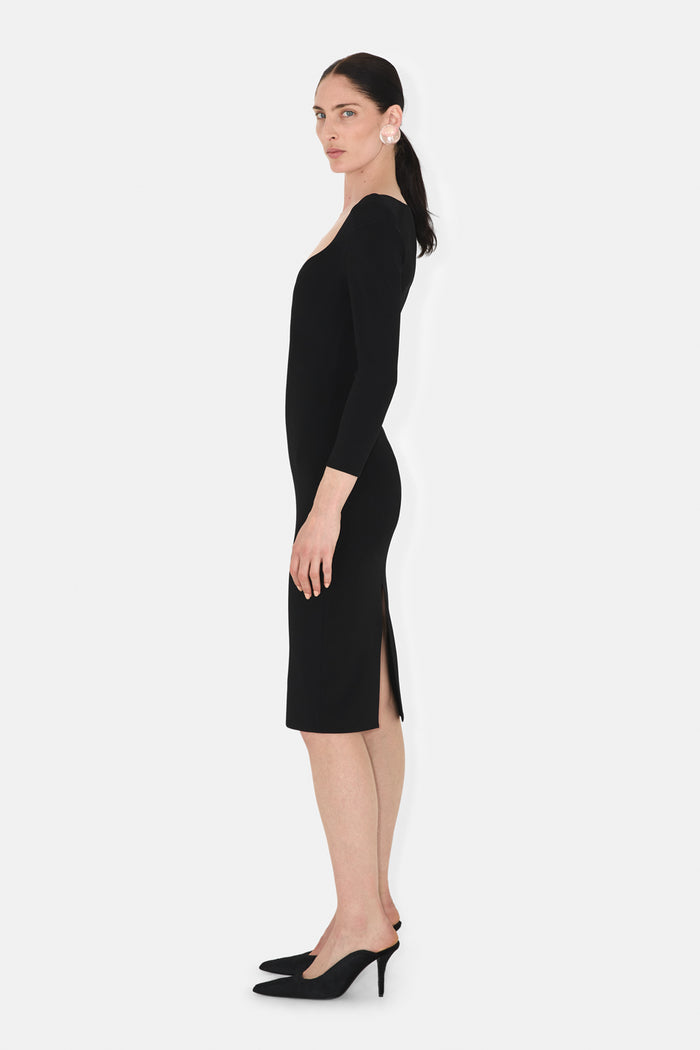 Galvan London KAIA DRESS - BLACK