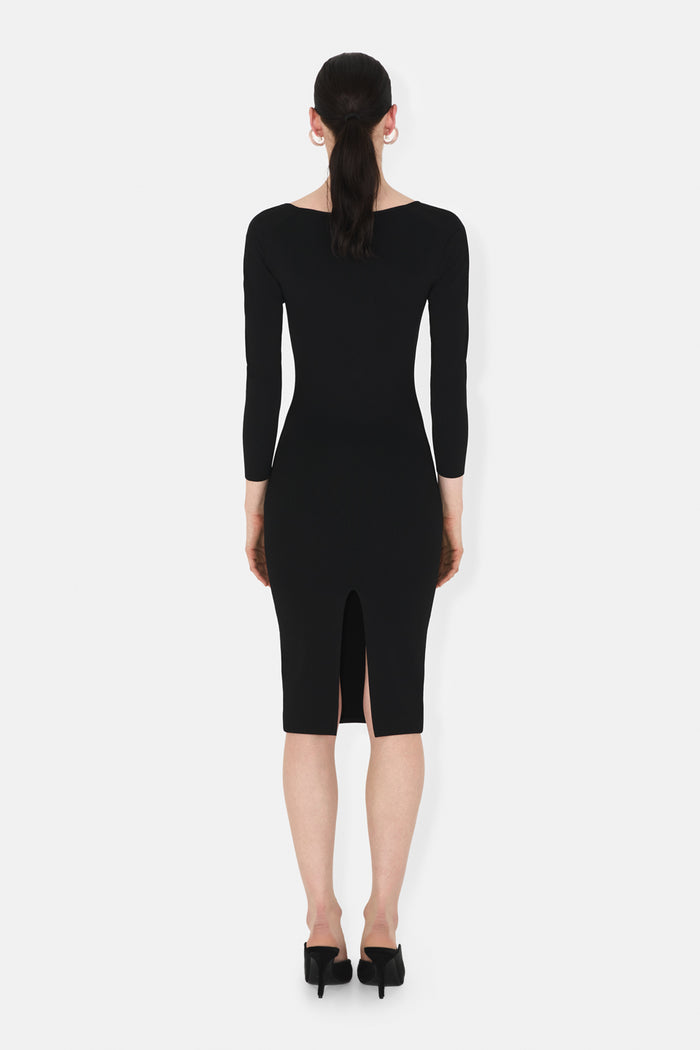 Galvan London KAIA DRESS - BLACK