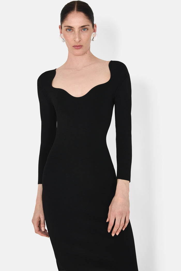 Galvan London KAIA DRESS - BLACK