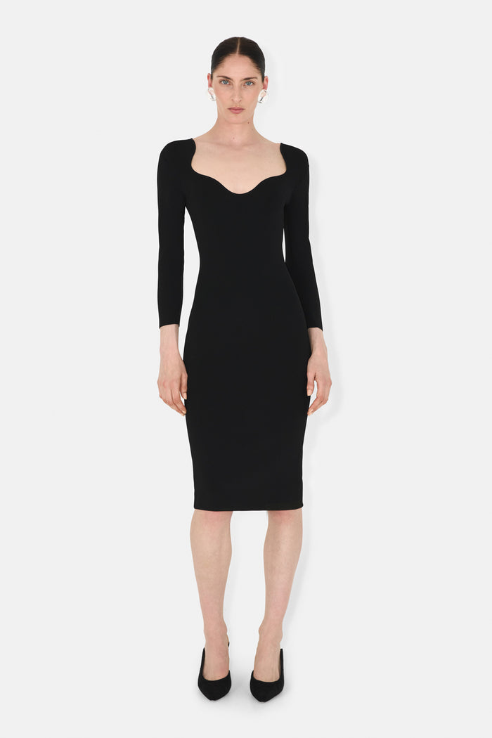 galvan london KAIA DRESS - BLACK