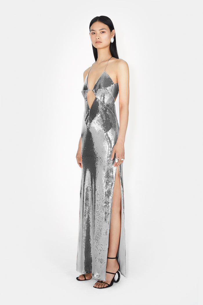 Galvan London Kite Dress - Silver