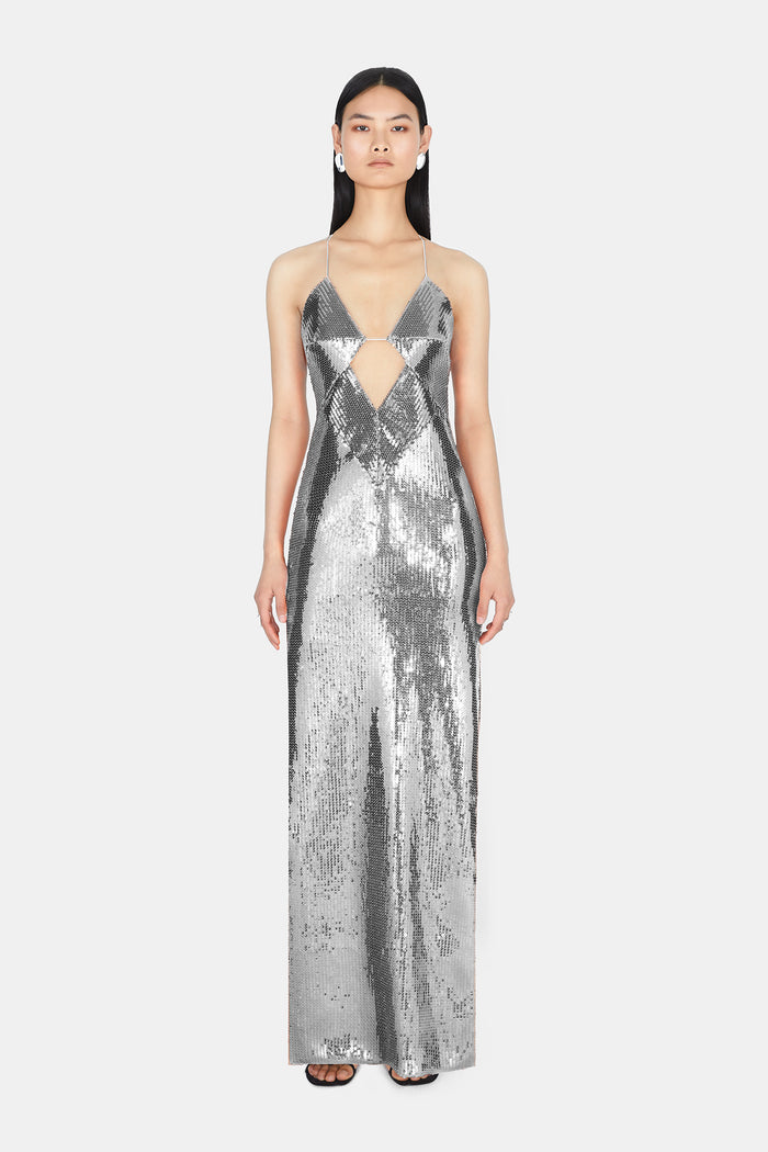 galvan london Kite Dress - Silver
